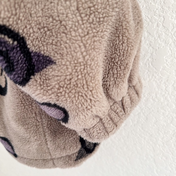 Vintage Forecaster Fleece Jacket Geometric Print Zip Up Hooded Petite - Picture 8 of 8